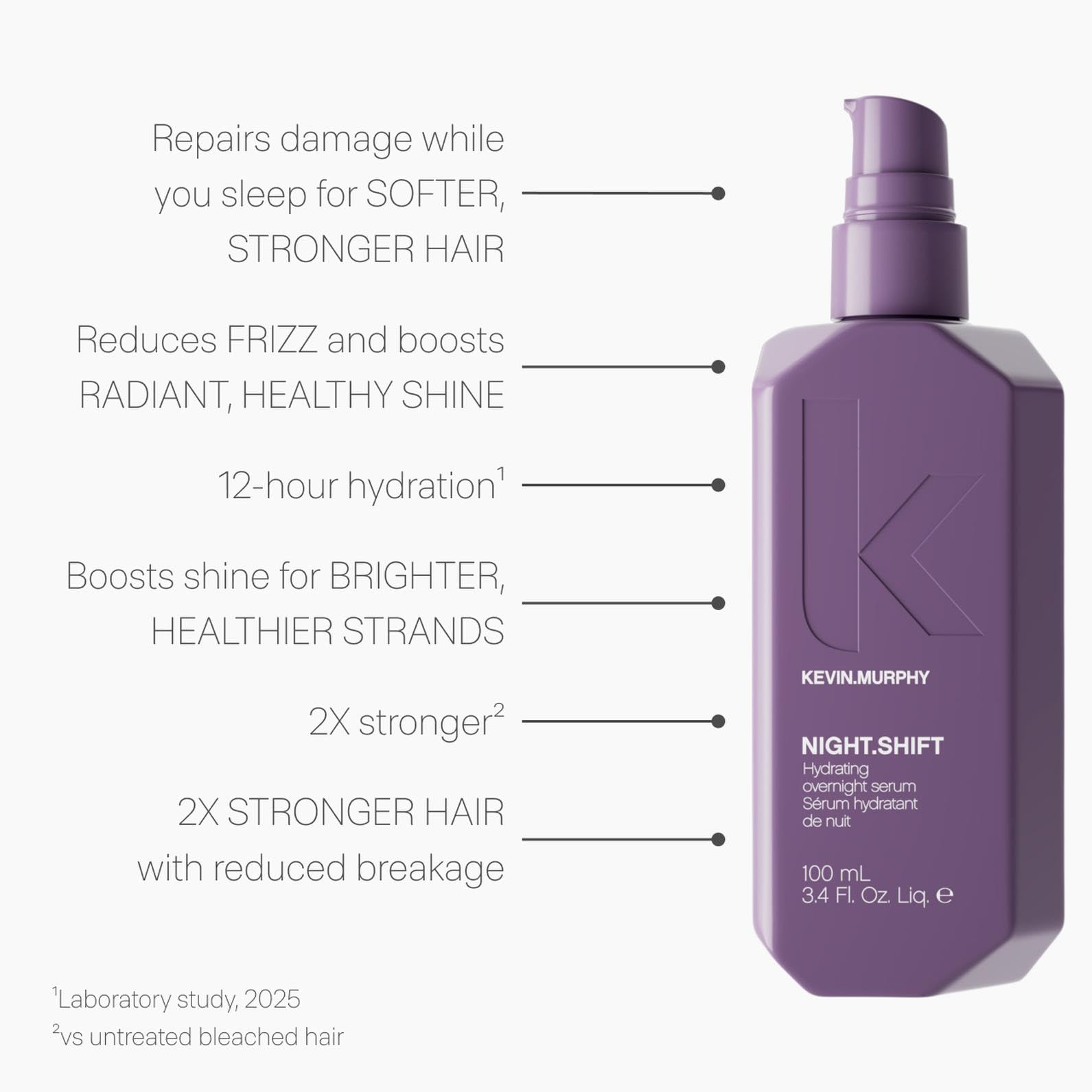 KEVIN.MURPHY NIGHT.SHIFT Overnight Hair Serum | Lightweight Hydration & Softness