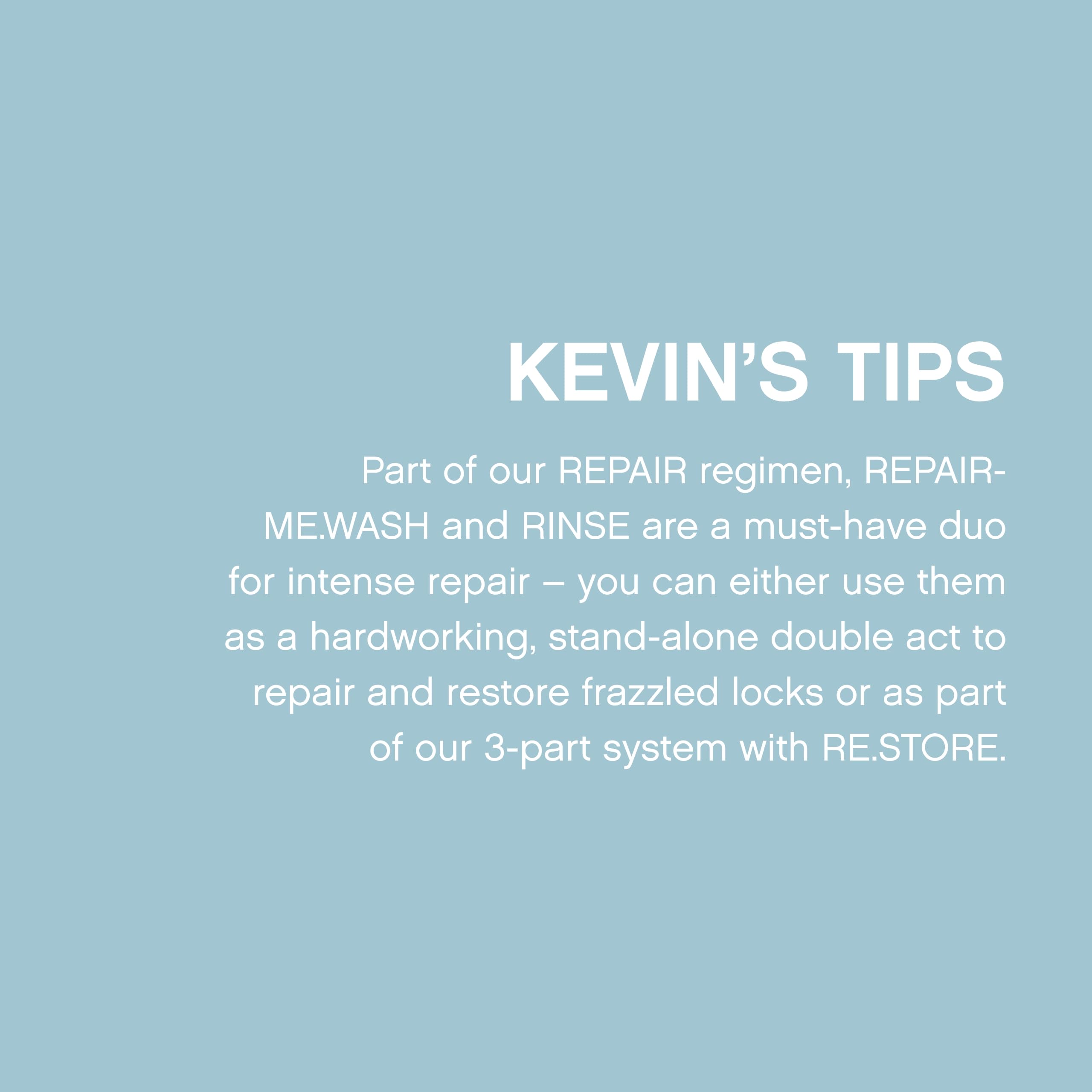 KEVIN.MURPHY REPAIR-ME.WASH & REPAIR-ME.RINSE – Moisturising Hair Repair Shampoo & Conditioner | Sulphate & Paraben Free | 2 x 1L