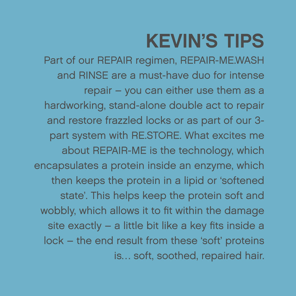 KEVIN.MURPHY REPAIR-ME.WASH – Moisturising Hair Repair Shampoo | Hydrating Frizz Control | Sulfate & Paraben Free | Pack of 2