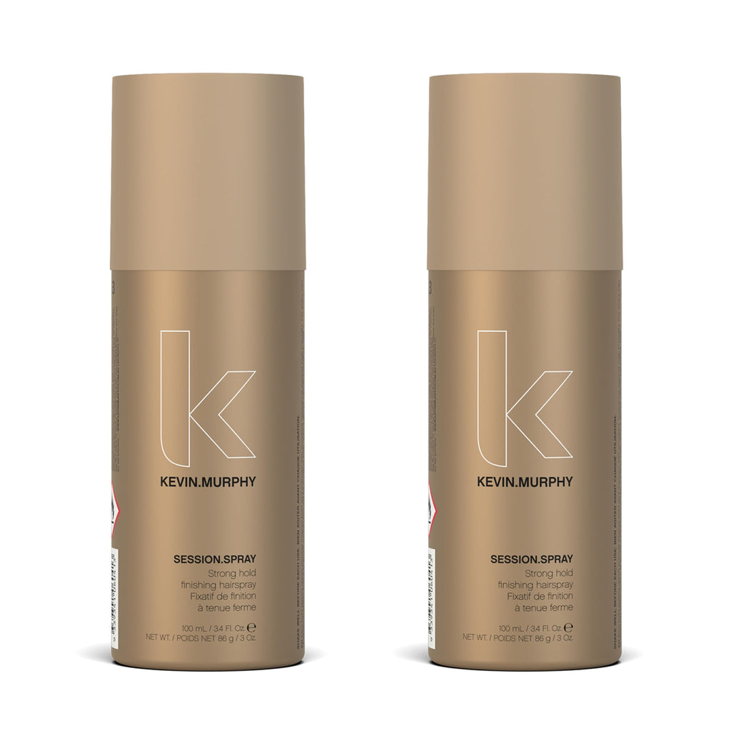 KEVIN.MURPHY SESSION.SPRAY - Strong Hold Finishing Hair Spray (100 mL x 2) | Humidity Resistant