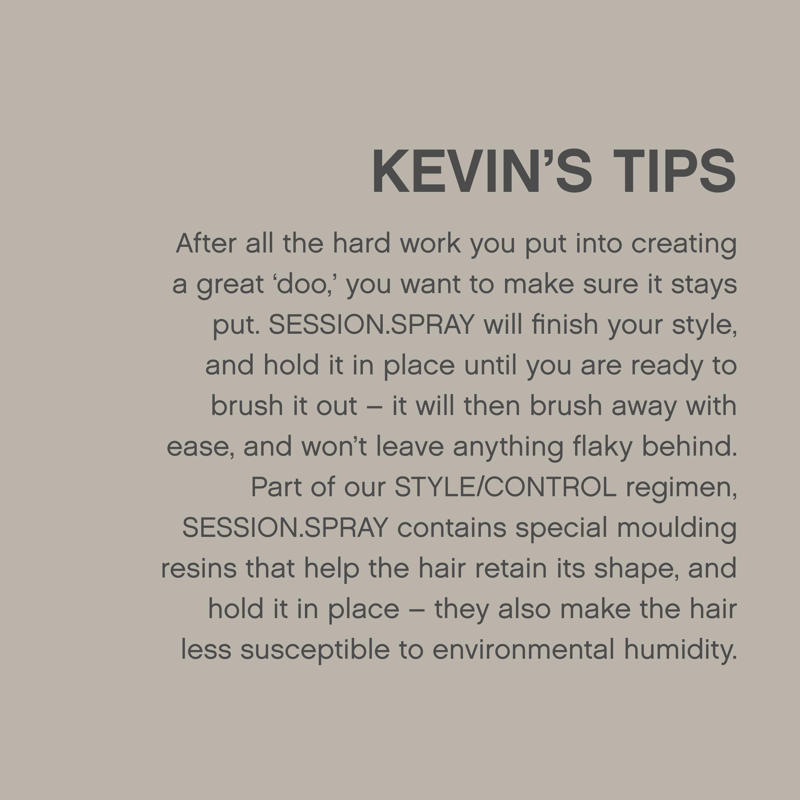 KEVIN.MURPHY SESSION.SPRAY - Strong Hold Finishing Hair Spray (100 mL x 2) | Humidity Resistant
