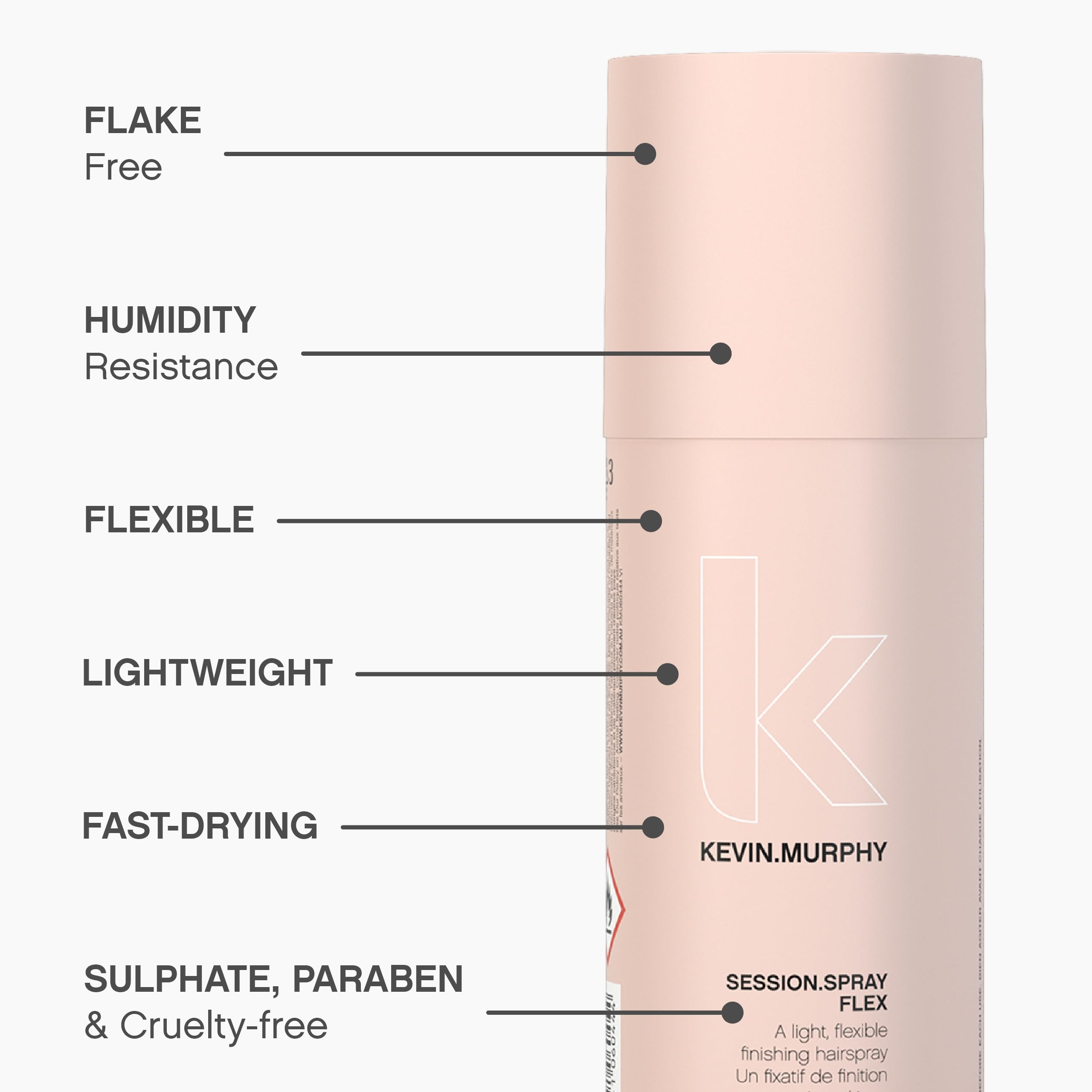 KEVIN.MURPHY SESSION.SPRAY FLEX – Flexible Finishing Hair Spray (2 x 100 mL)