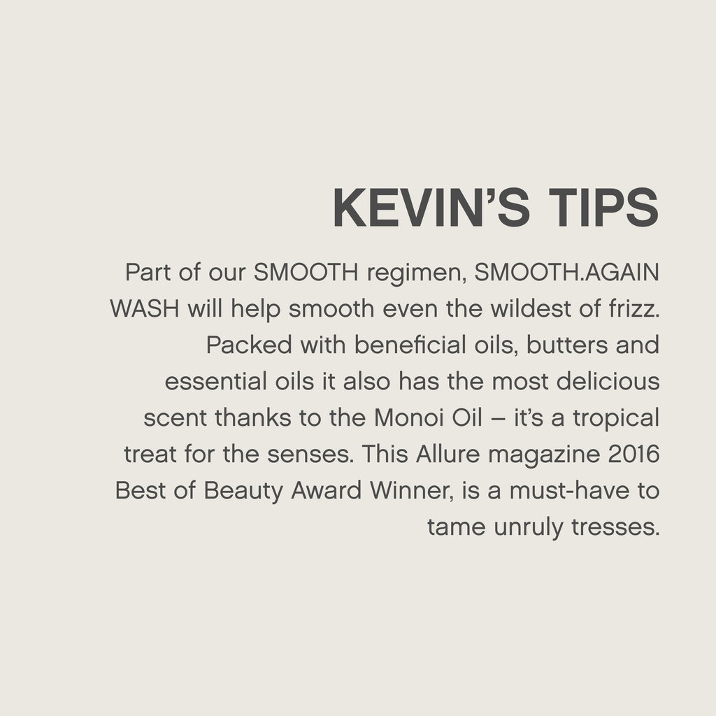 KEVIN.MURPHY SMOOTH.AGAIN WASH – Frizz Control Shampoo for Thick Hair (2 x 250 mL)