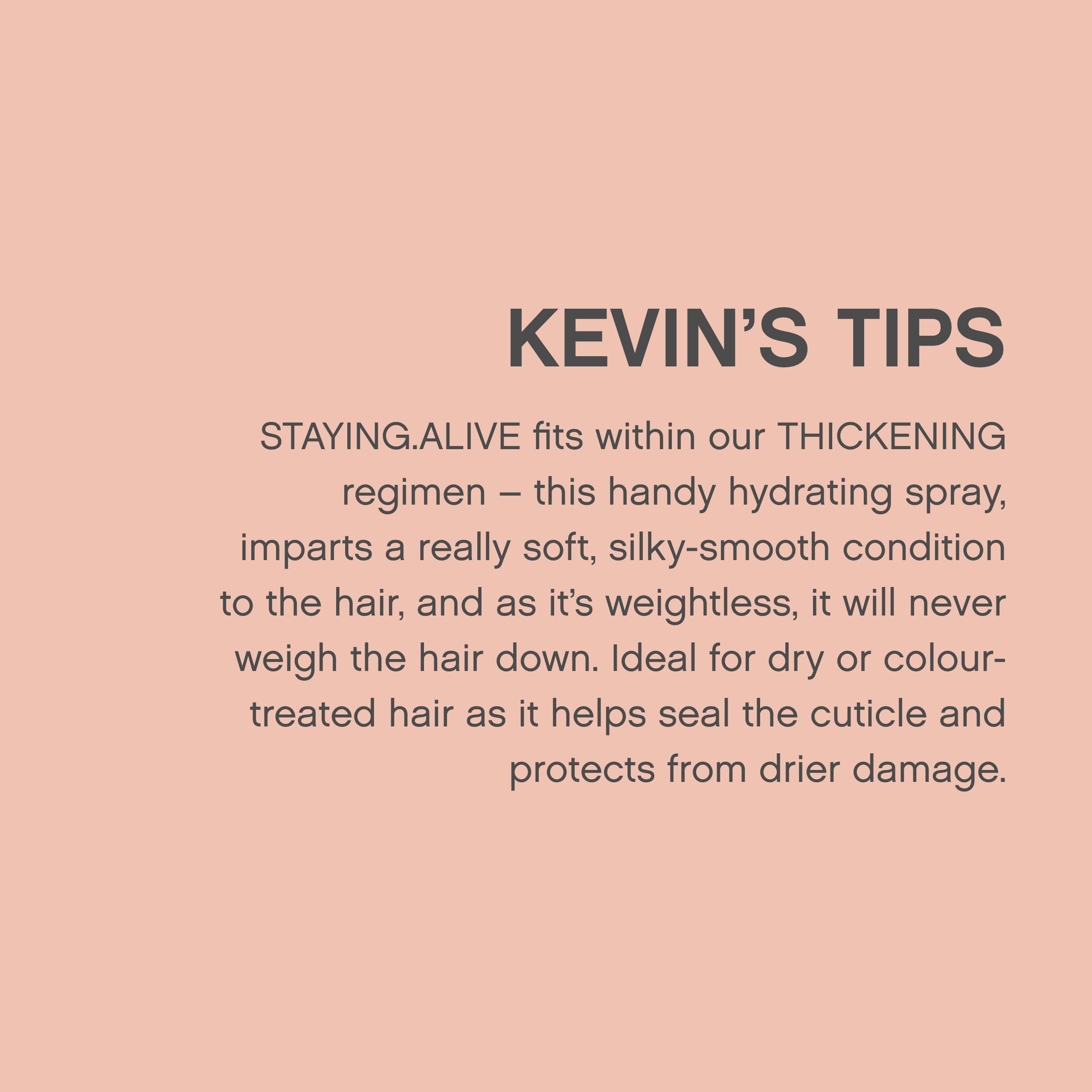 KEVIN.MURPHY Staying.Alive Leave-In Treatment for Dry, Damaged or Colour-Treated Hair – Sulfate Free (2 x 150 mL)