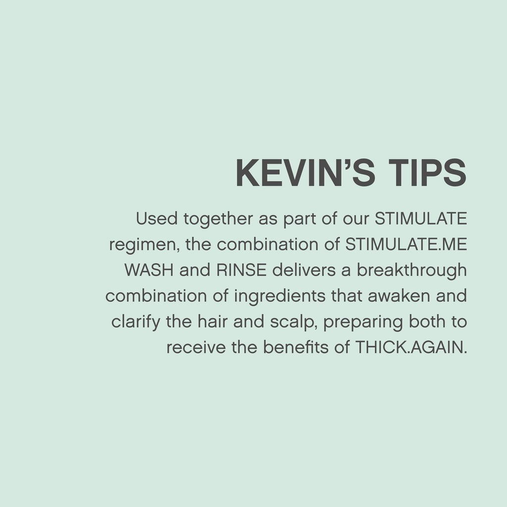 KEVIN.MURPHY Stimulate-Me.Wash - Clarifying Shampoo for Hair & Scalp | All Hair Types | Stimulates & Thickens | Cruelty-Free | 2 x 250 mL