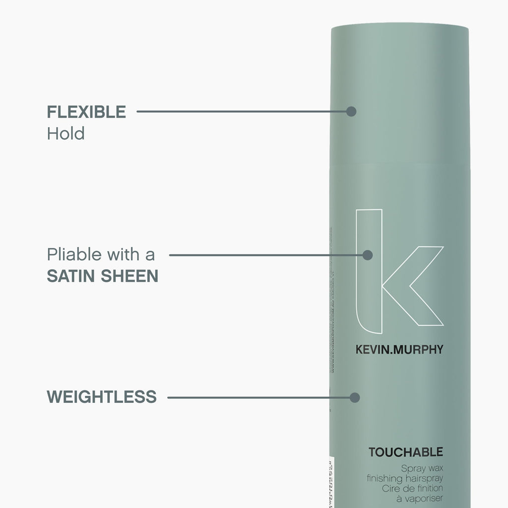 KEVIN.MURPHY TOUCHABLE Spray Wax Finishing Hair Spray – Texture & Hold (Pack of 2)