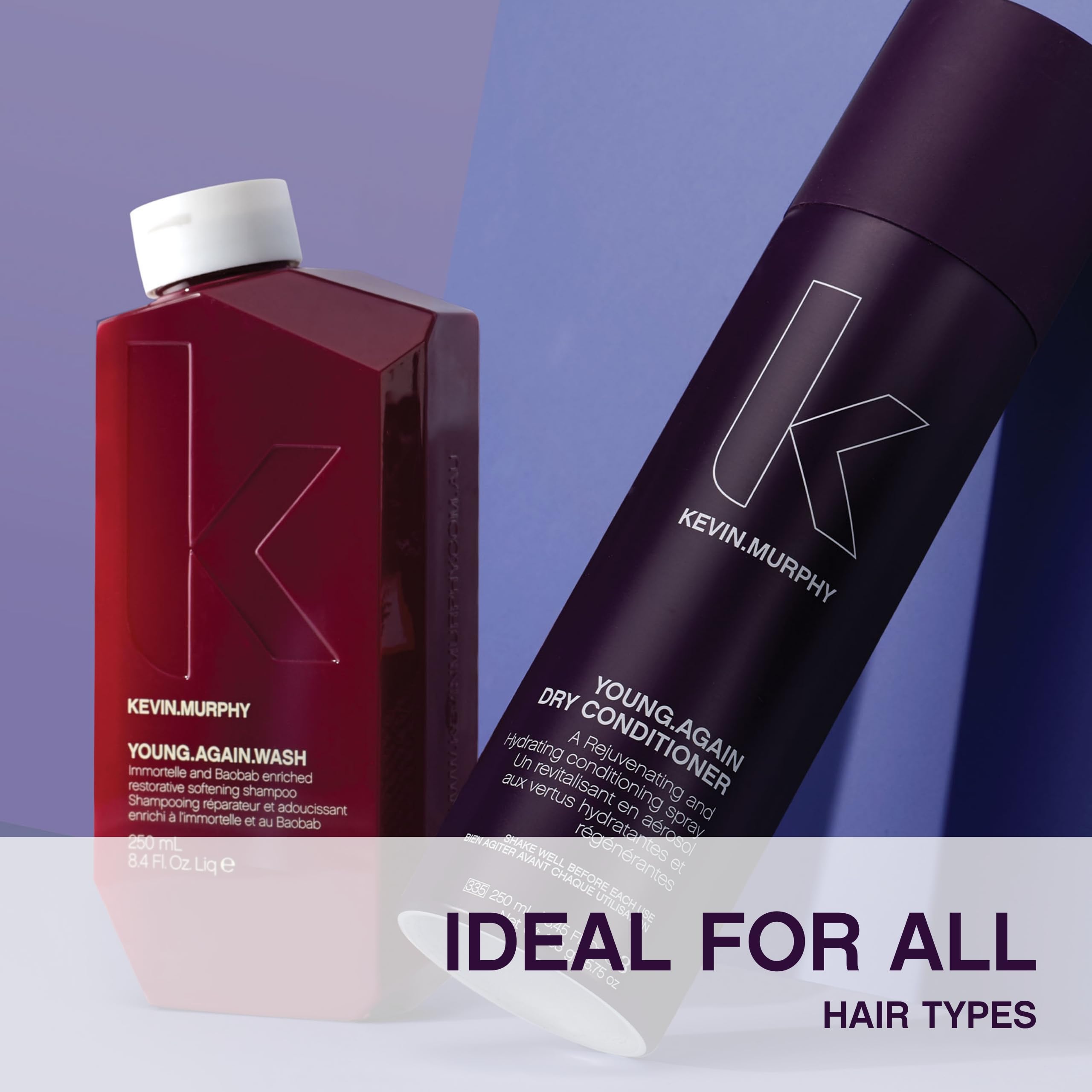 KEVIN.MURPHY YOUNG.AGAIN Dry Conditioner – Hydration & Detangling for Dry & Coloured Hair (2×250 ml)