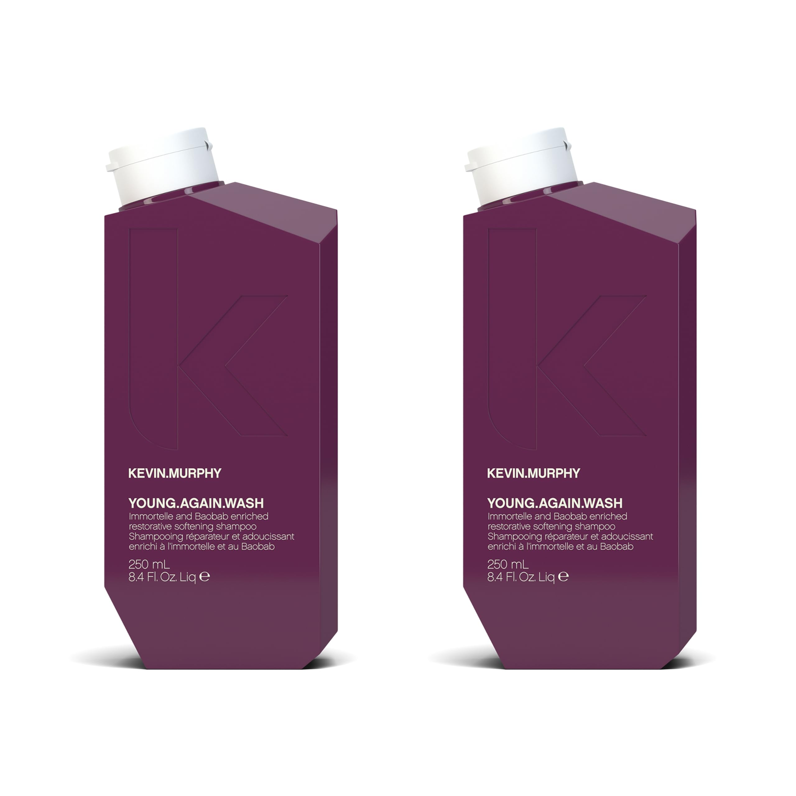 KEVIN.MURPHY YOUNG.AGAIN.WASH – Moisturising Anti-Ageing Shampoo for Damaged Hair (Pack of 2)
