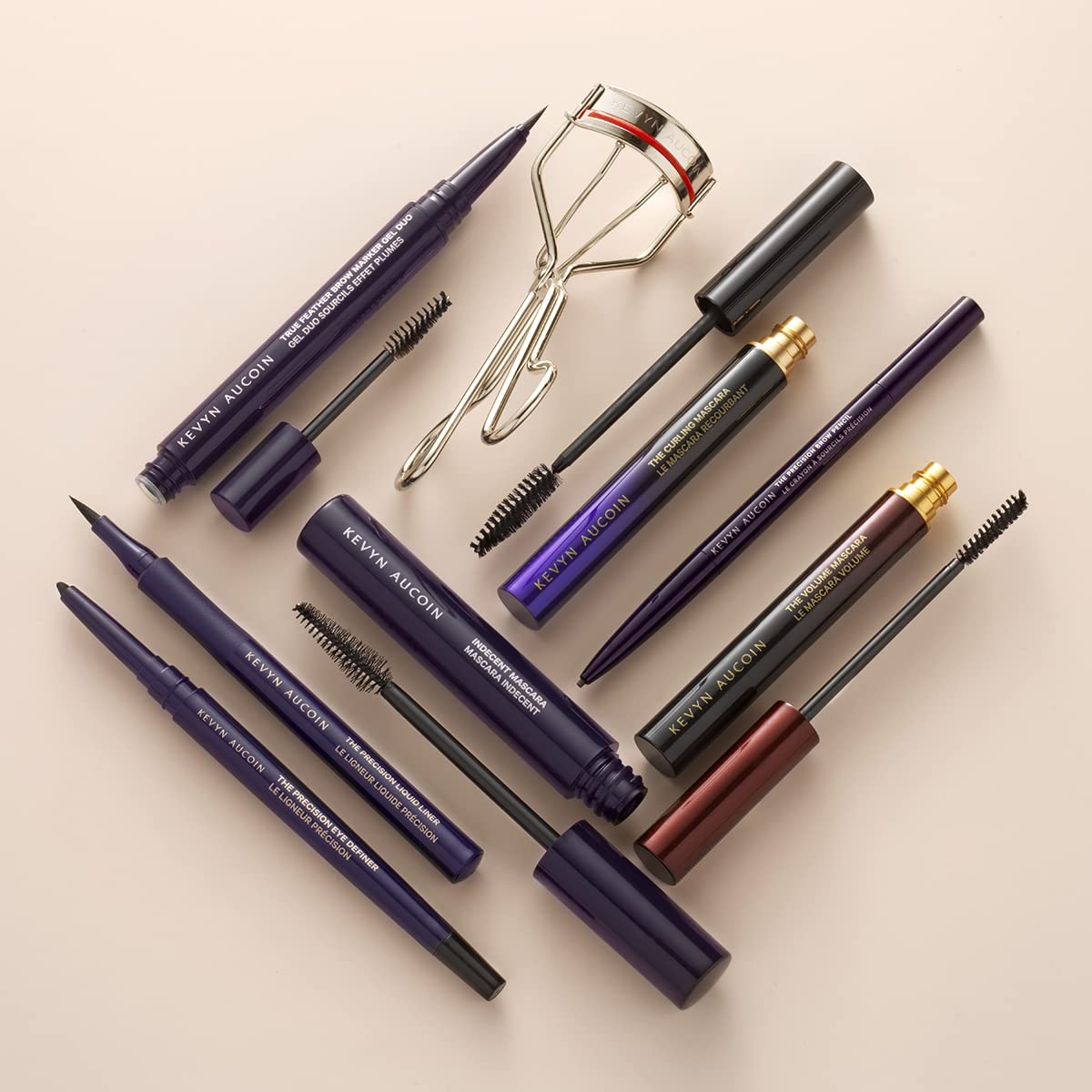 Kevyn Aucoin True Feather Brow Marker Gel Duo – Ash Blonde | Dual-Ended Brow Marker + Gel for Natural Definition