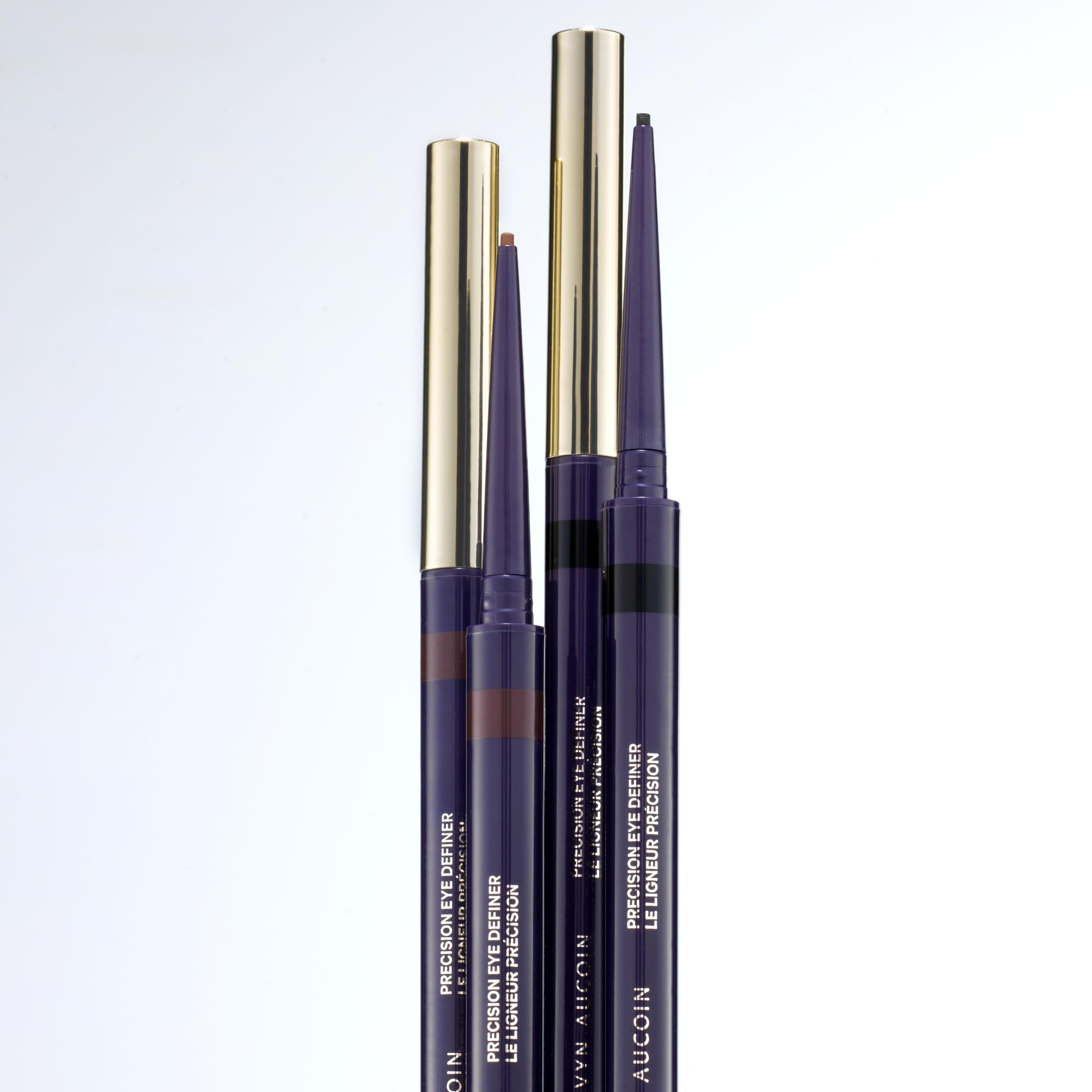 Kevyn Aucoin Precision Eye Definer + Brush, Black Kohl Eyeliner Pencil – 12-Hour, Smudge-Free