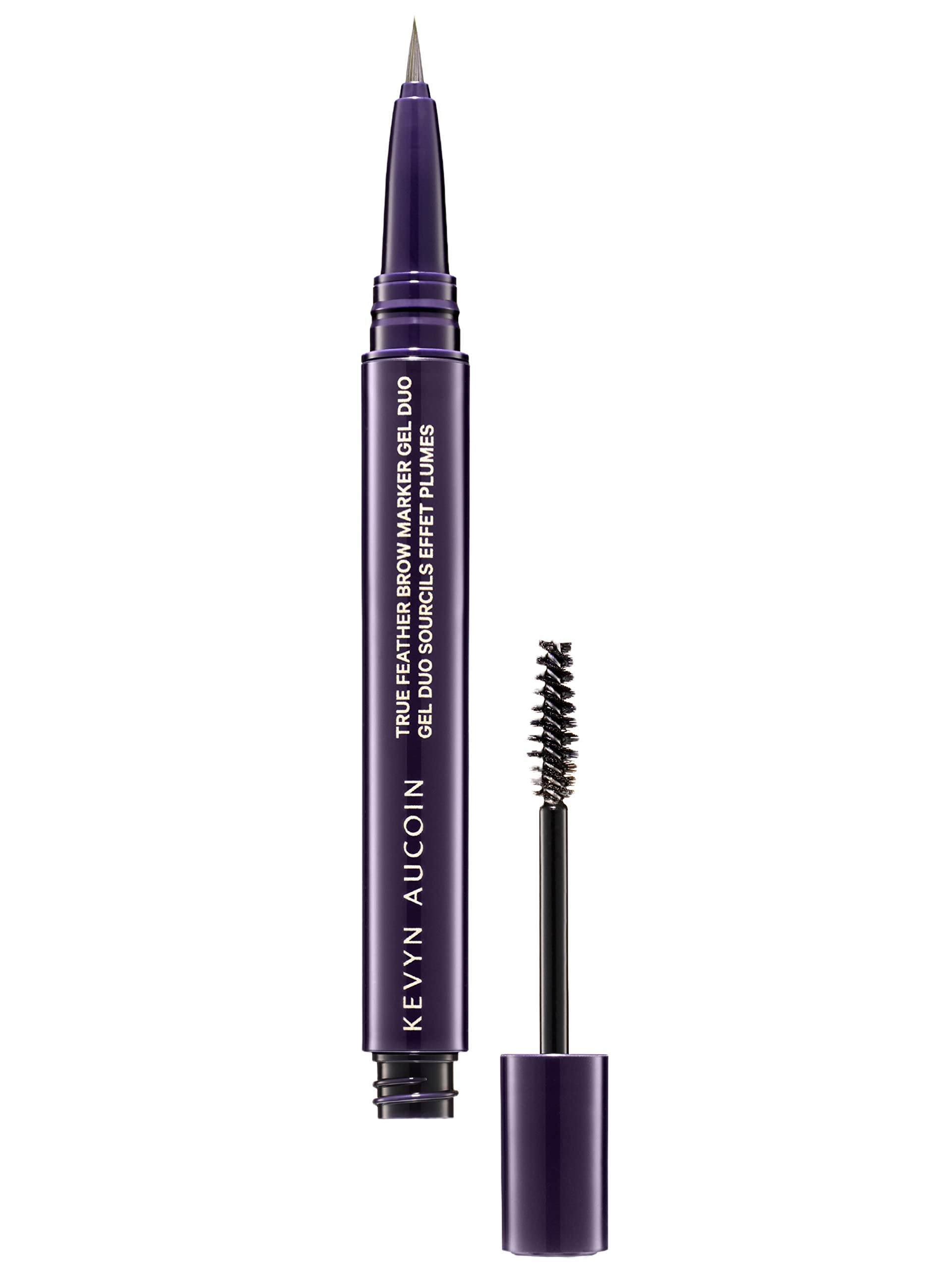 Kevyn Aucoin True Feather Brow Marker Gel Duo – Ash Blonde | Dual-Ended Brow Marker + Gel for Natural Definition