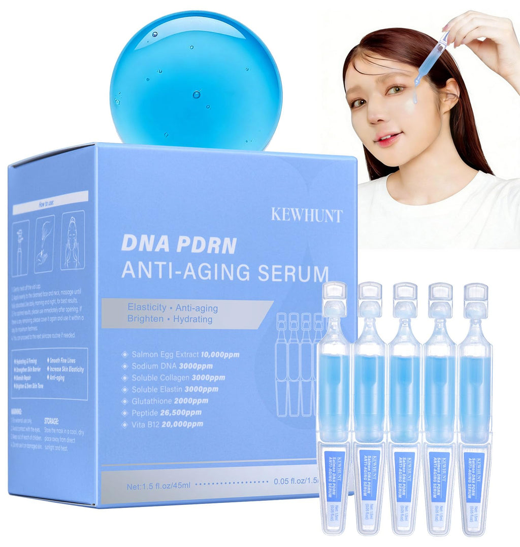 Kewhunt Salmon DNA PDRN Anti-Aging Serum – 10,000ppm PDRN, 3,000ppm Collagen, Peptides & Niacinamide