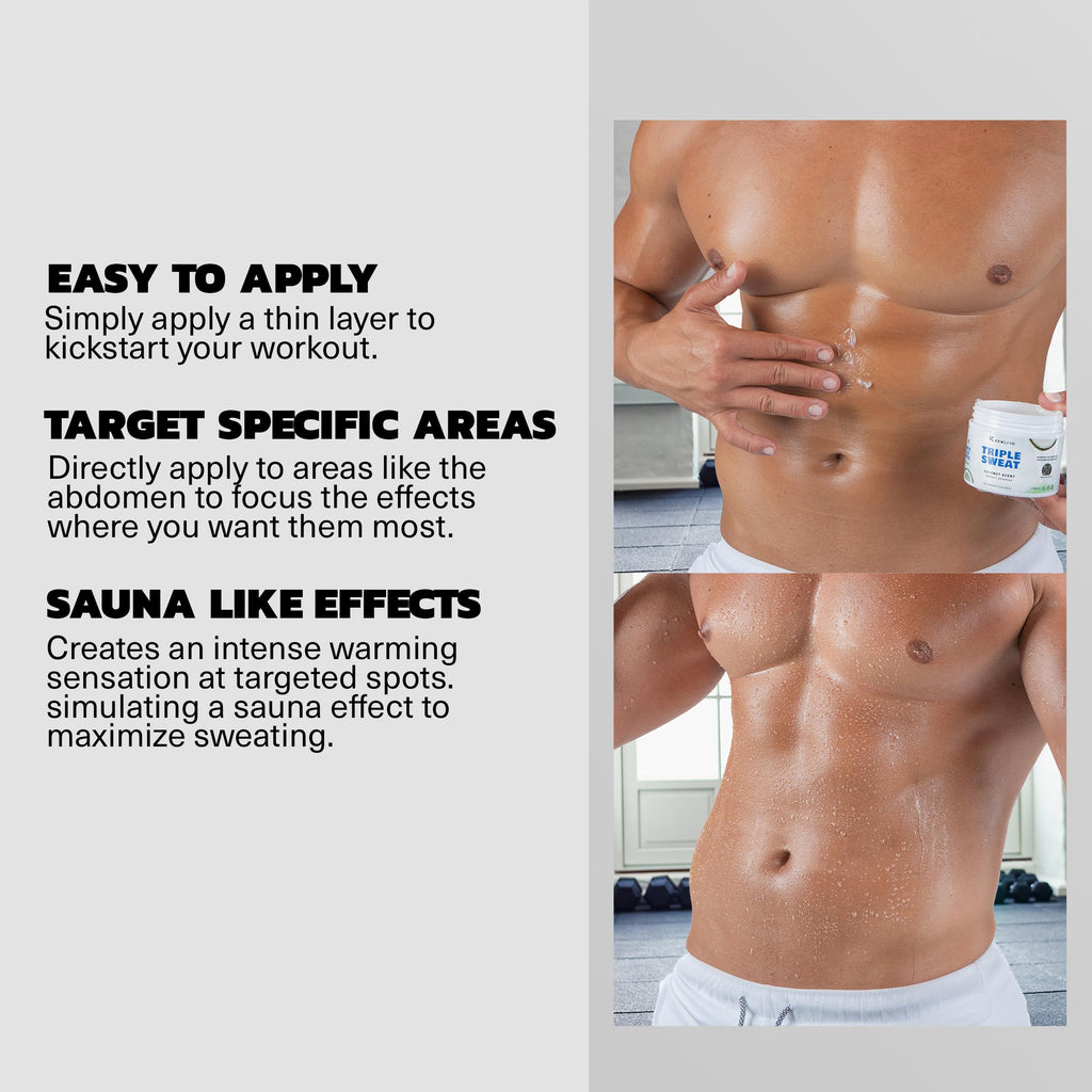 Kewlioo Triple Sweat Cream – Coconut | Heat-Activated Workout Gel