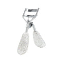 KEYPOWER Bling Rhinestone Eyelash Curler – Stainless Steel, All Eye Shapes, Curved Lash Curler (White)