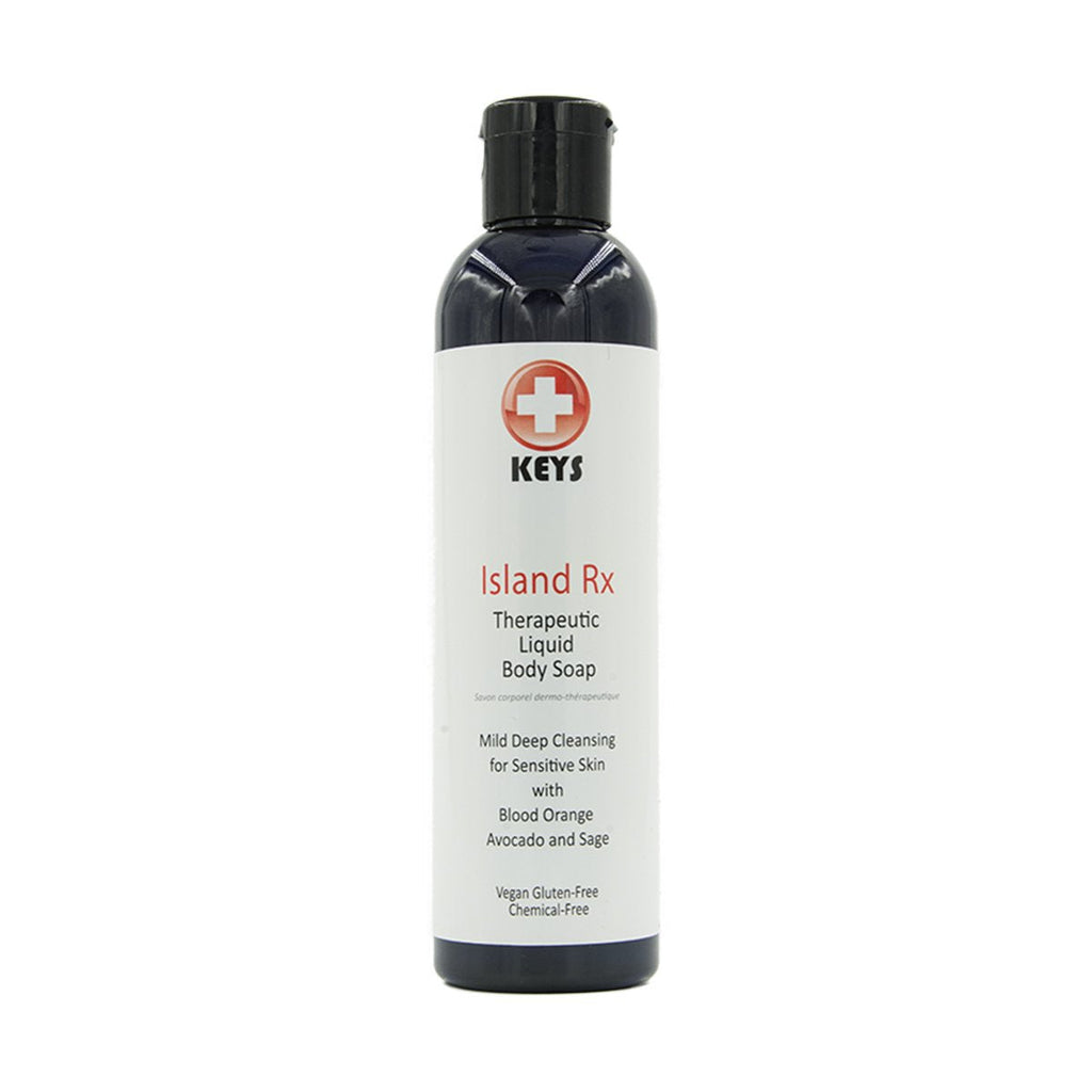 Keys Island Rx Therapeutic Castile Liquid Soap & Shampoo – All-Natural, Calming Clean for Sensitive Skin (7.9 oz)