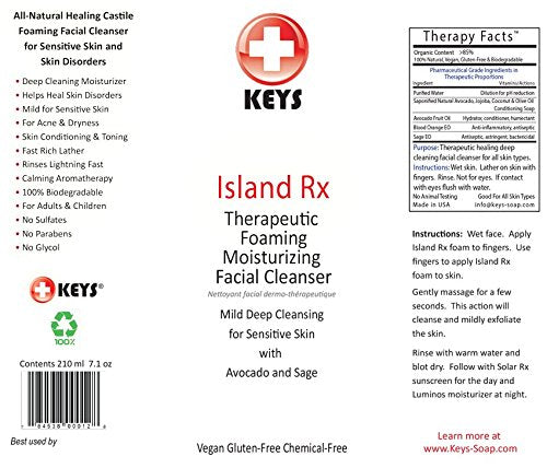 Keys Island Rx Therapeutic Foaming Facial Cleanser – 8 oz (210 ml)