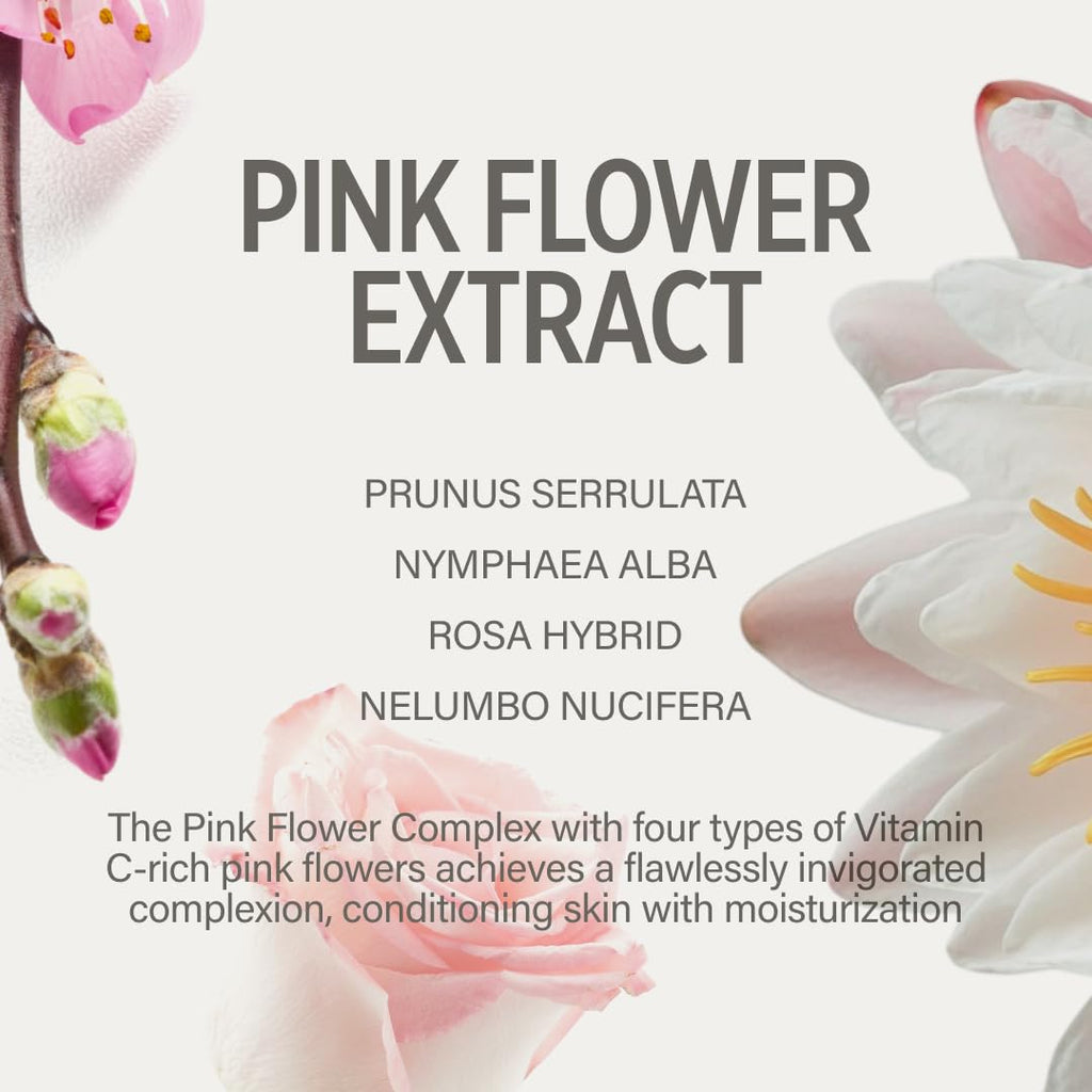 KEYTH Pink Flower Tone Up Primer #02 – Color-Changing Capsules, Hydrating & Pore-Smoothing, 20ml