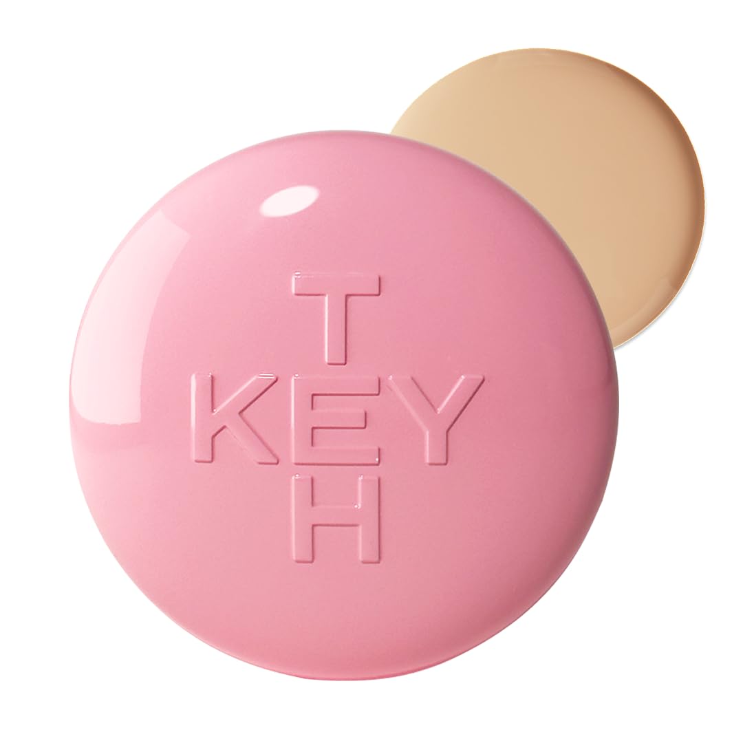 KEYTH Pink Magnet Cushion #03 Pure Beige – Dewy Korean Cushion Foundation with 77% Moisture Essence