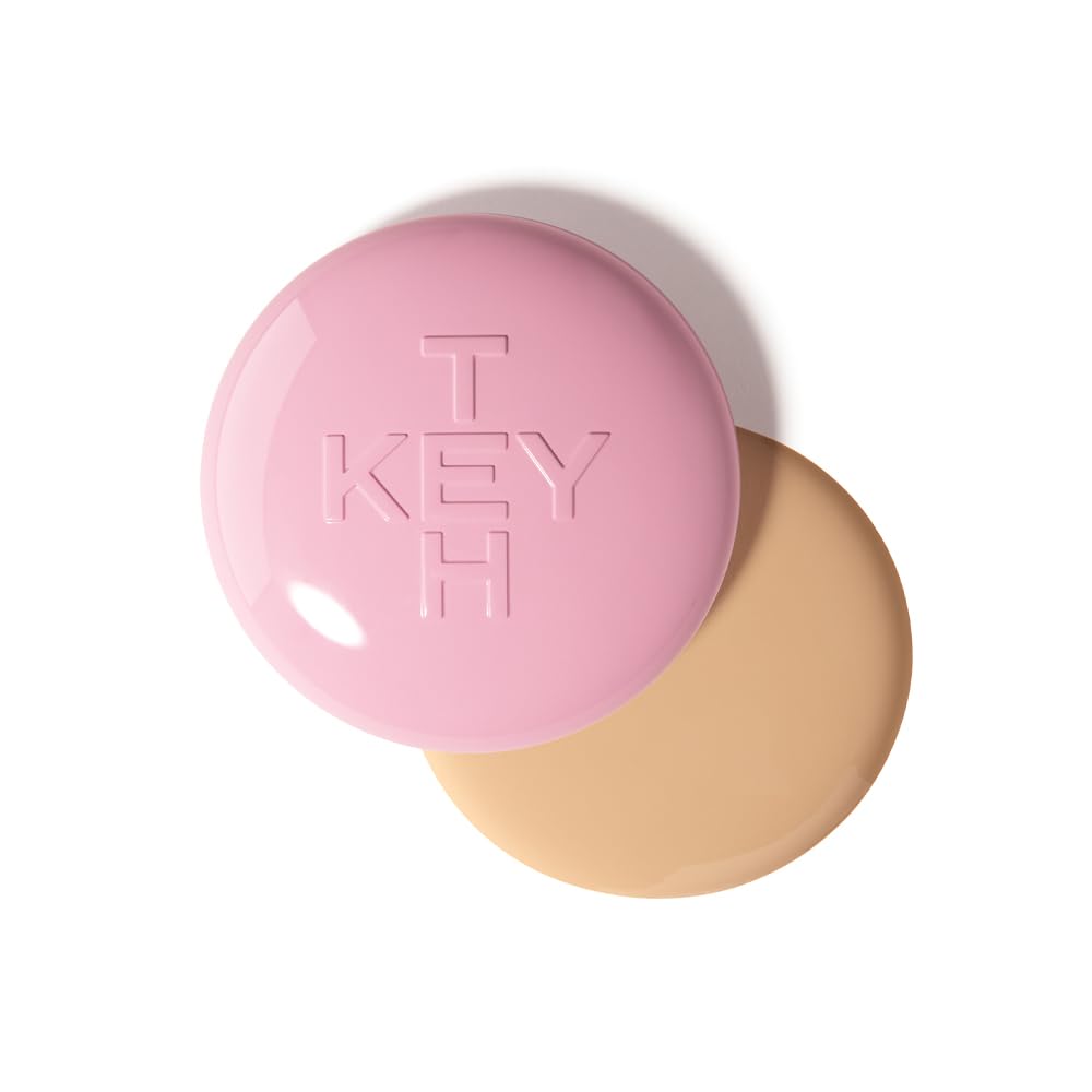 KEYTH Pink Magnet Cushion #02 Light Beige – Hydrating Korean Cushion Foundation with Magnetic Adherence & Dewy Radiance