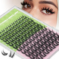 KEYYOU Bunny Lash Clusters – Invisible Band Manga Lashes, C Curl Anime Look