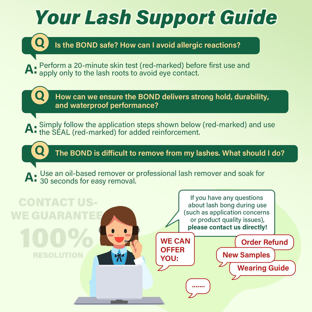 KEYYOU Lash Bond & Seal Glue — 72H Waterproof Hold for DIY Lash Clusters (Black, 10ml)