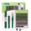 KEYYOU Fairy Wink Lash Clusters Kit – Invisible Band, D Curl, 144 Pcs for DIY Lashes