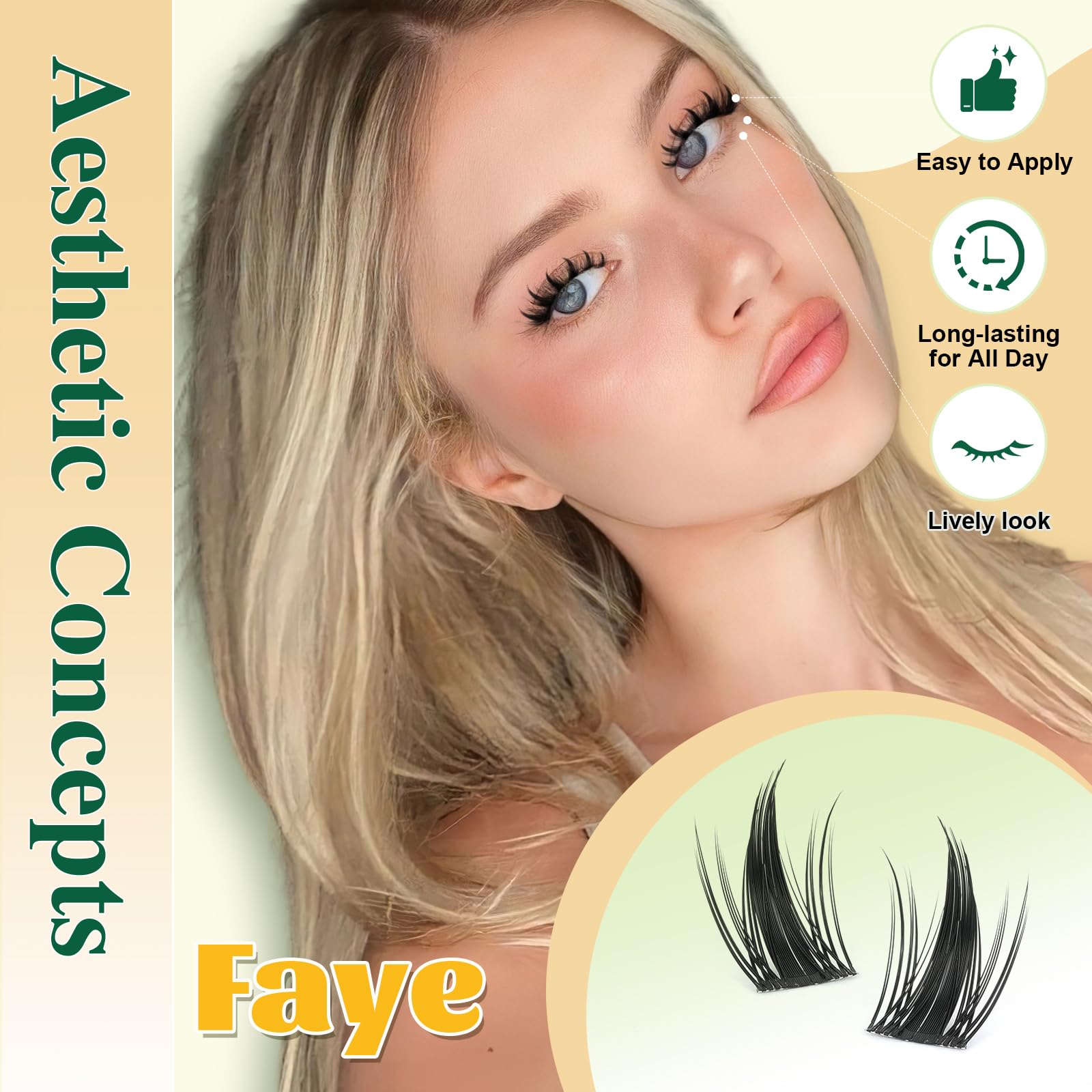 KEYYOU LASH Manga Lash Clusters Kit 8-18mm – 144pcs DIY Lash Extensions