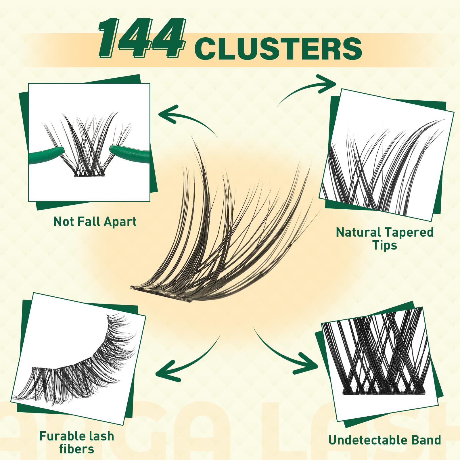 KEYYOU LASH Manga Lash Clusters Kit MG04 – DIY Lashes 8-18mm