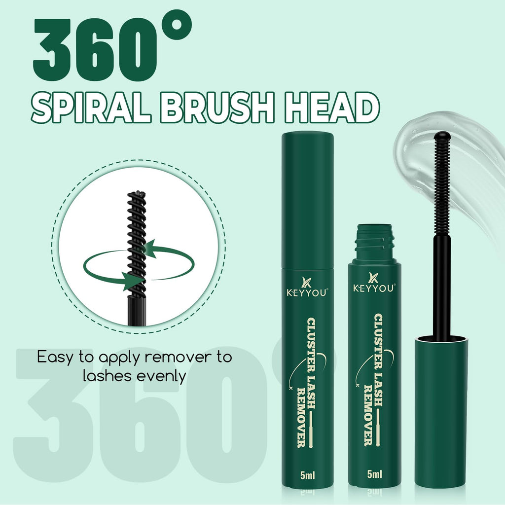 KEYYOU LASH Lash Bond & Seal with Remover – Waterproof 2-in-1 DIY Lash Glue for Clusters
