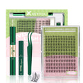 KEYYOU Naiad Lash Clusters Kit – 144Pcs C Curl Wispy Lash Kit for At-Home DIY Extensions