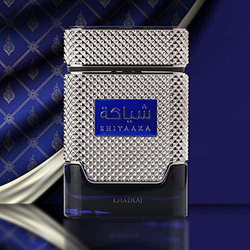 Khadlaj Shiyaaka Blue Eau De Parfum for Men – 3.4 oz | Long-Lasting Citrus & Musk
