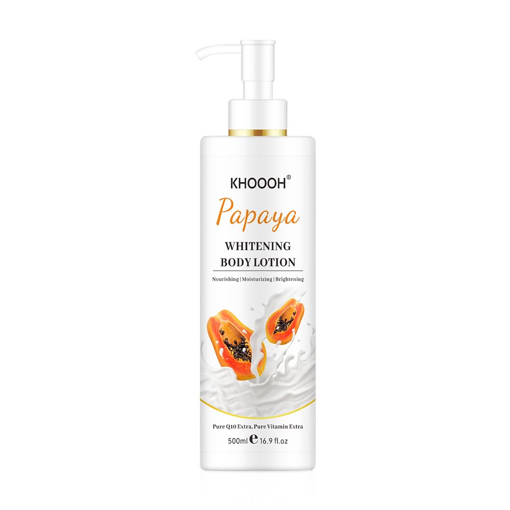 KHOOOH Papaya Whitening Body Lotion – 16.9 oz, Nourishing, Moisturizing & Brightening