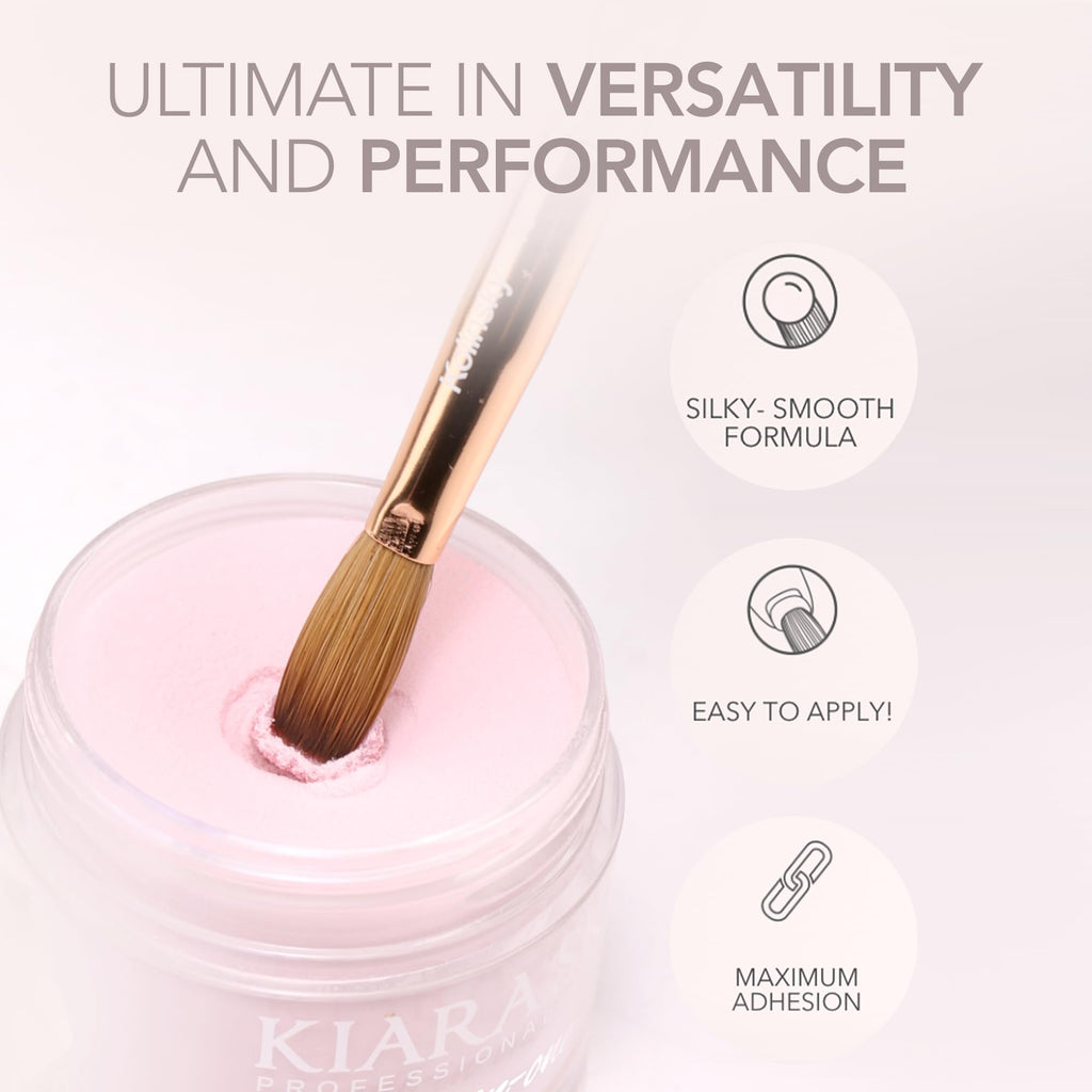 Kiara Sky All-In-One Acrylic Powders – Pure Bliss Nude Cover Powder (2 oz)