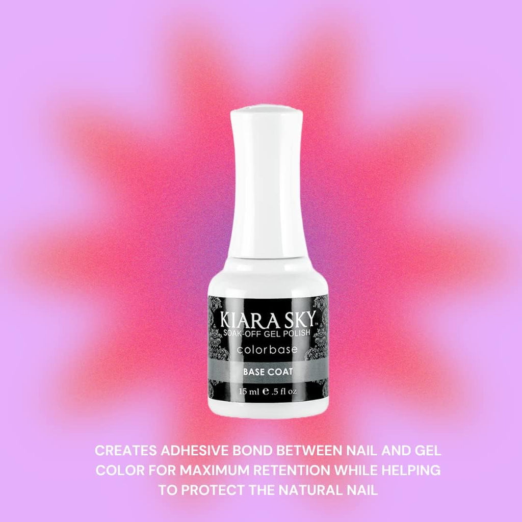KIARA SKY Gel Polish Base Coat 0.5 oz – Adhesion Bond for Gel Polish