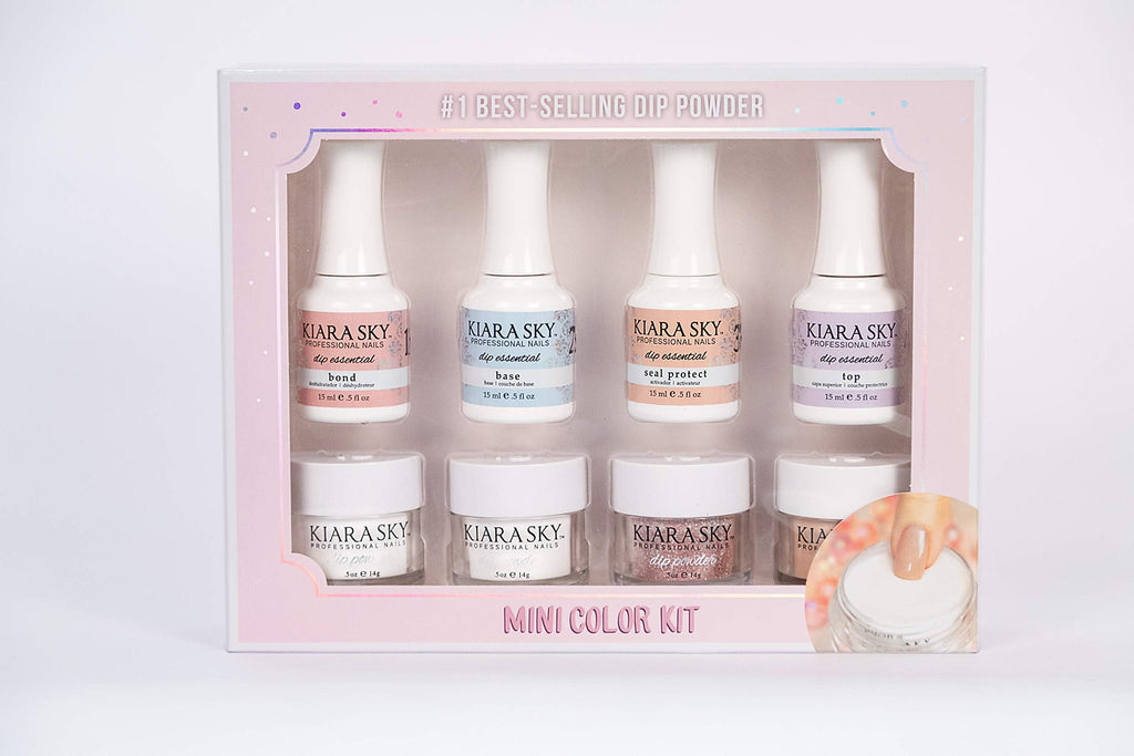 Kiara Sky Color Dip Powder Kit – Mini Starter Set for French Manicures & Overlays