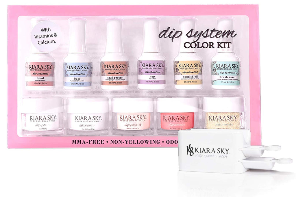 Kiara Sky Color Dip Powder Starter Kit – Full Size with Recycling System