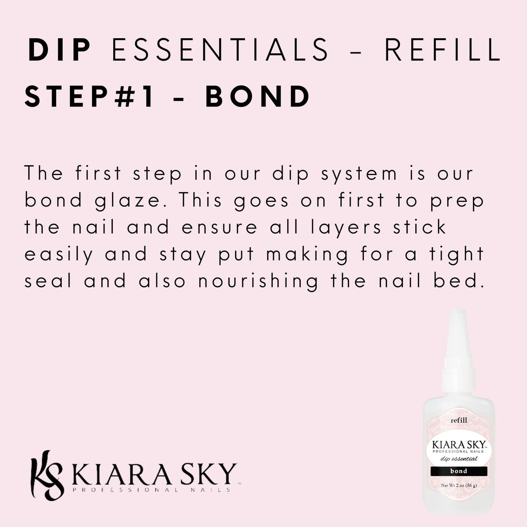 KIARA SKY Dip Bond Step 1 | 2 oz Refill for Nail Prep & Adhesion