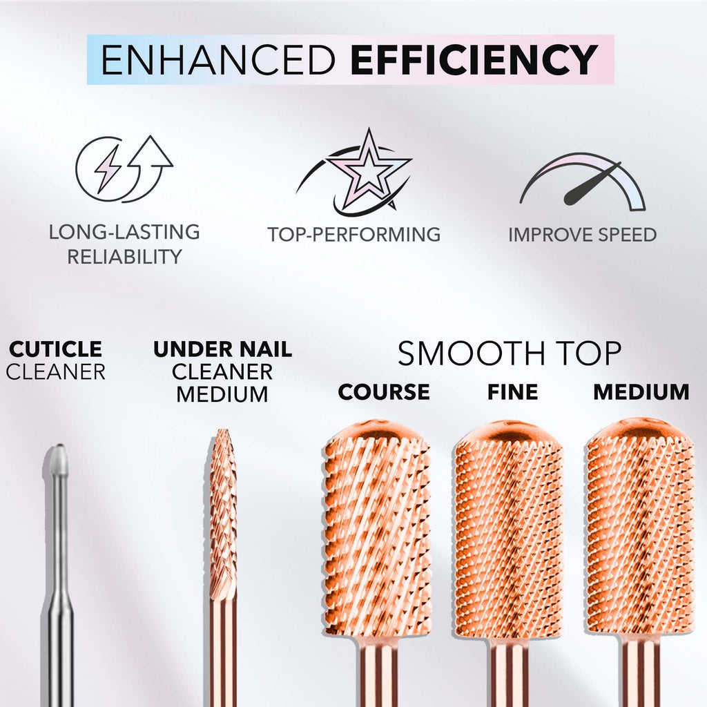 Kiara Sky 5-in-1 Medium Drill Bit - Rose Gold X-Cut Carbide for Beyond Pro Drill