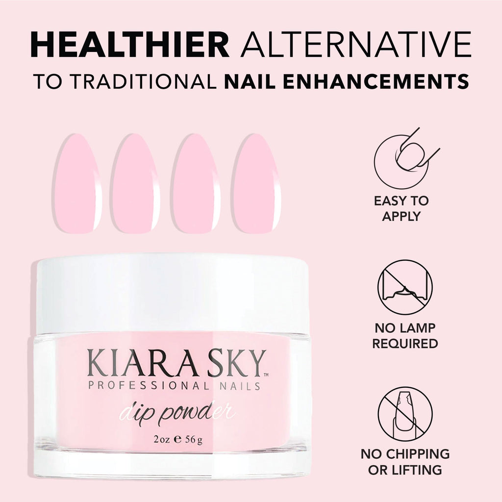 Kiara Sky Dip Powder Essentials 2 oz – Medium Pink for French Nails