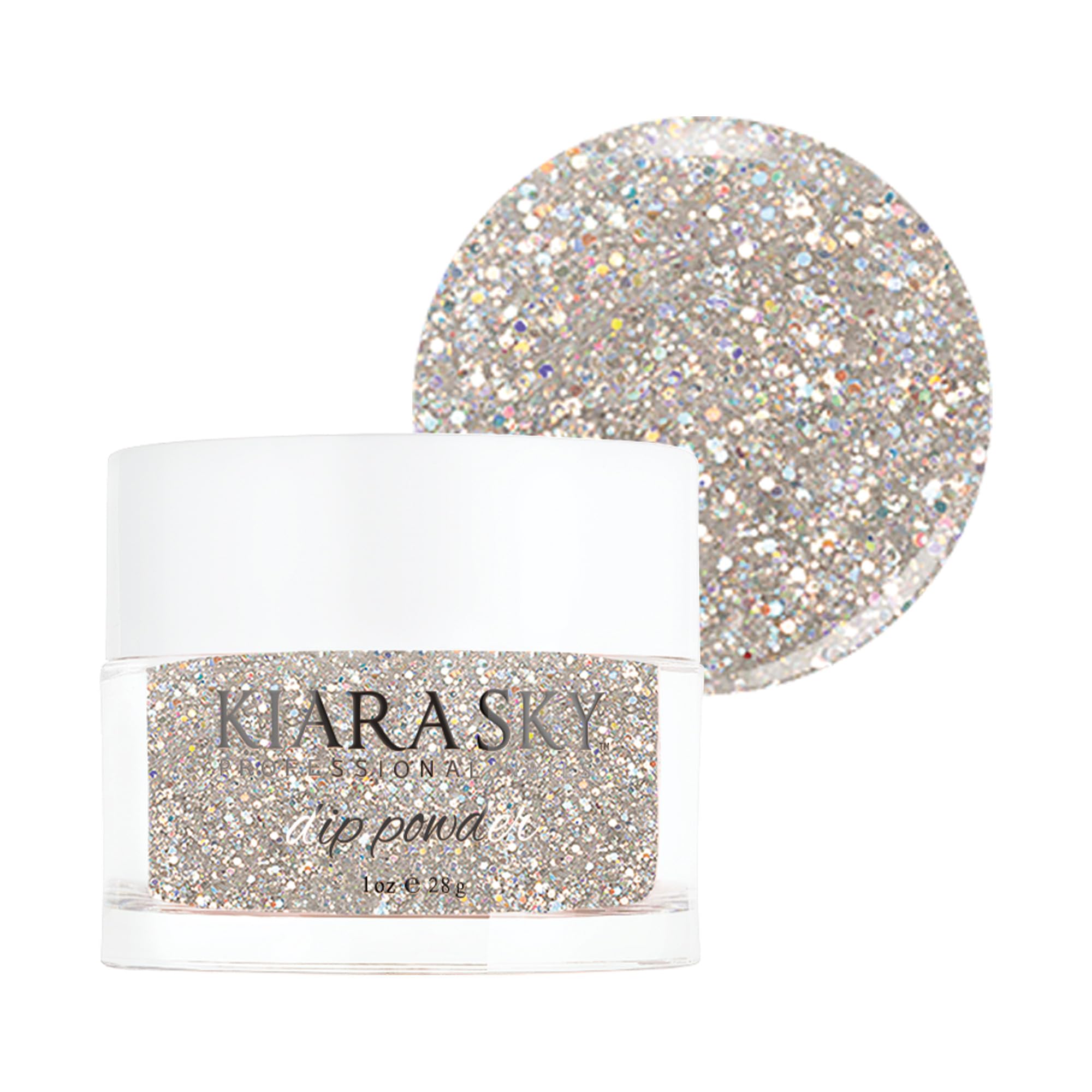 Kiara Sky Dip Powder Silver Tones 1 oz – Glitter Time for a Selfie