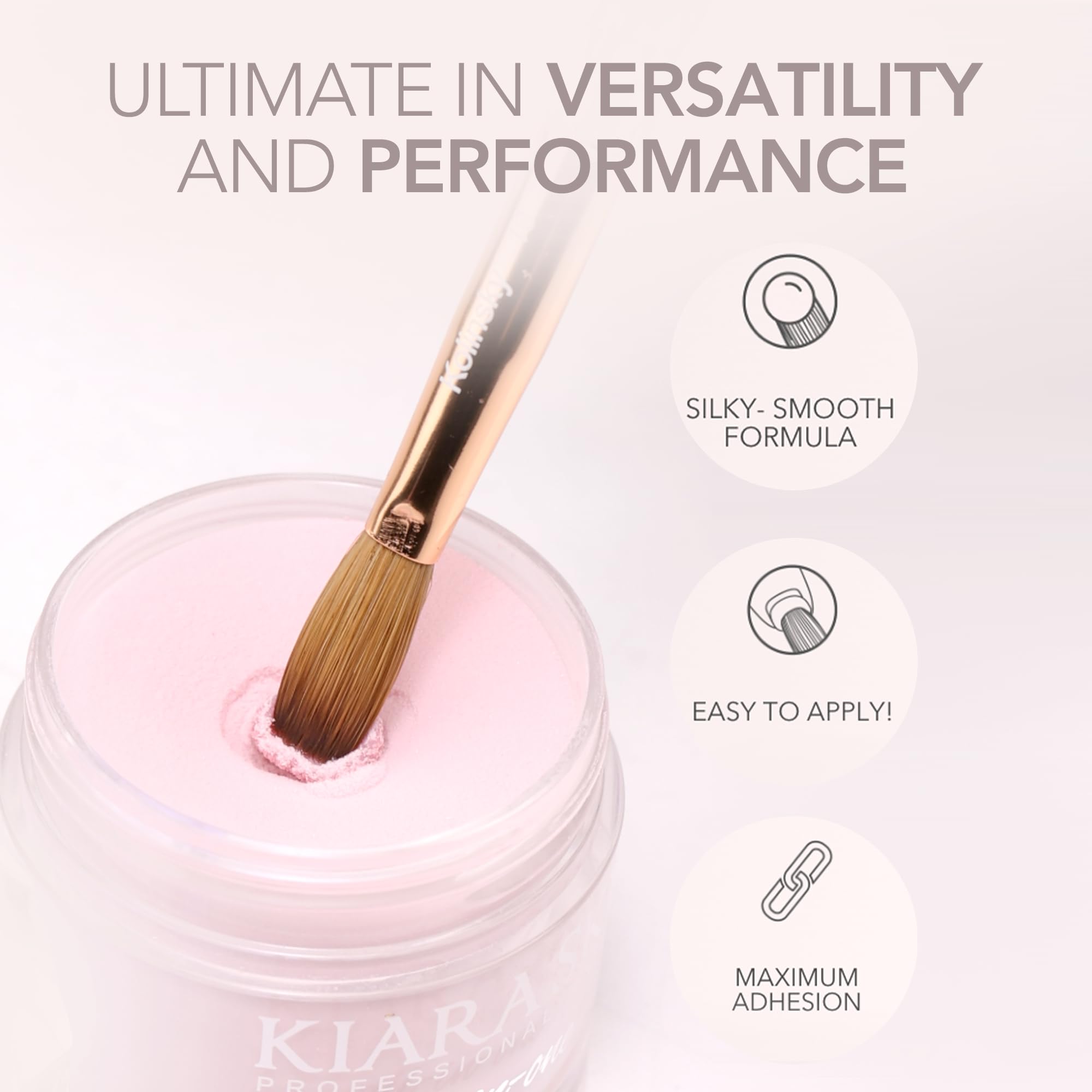 Kiara Sky All-In-One Nail Powder | Keep It 100 | Multi-Use Dip & Acrylic Powder (2 oz)
