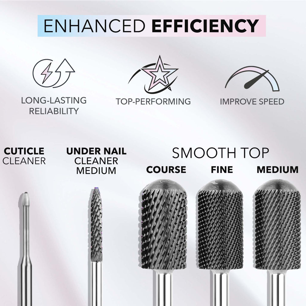 Kiara Sky Typhoon Coarse Drill Bit – CarbideX-Cut for Beyond Pro Drill (Black)