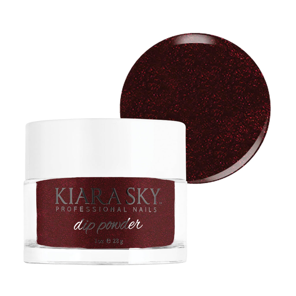 Kiara Sky Dip Powder Fireball – Red Tones, 1 oz | Pro Nail Color