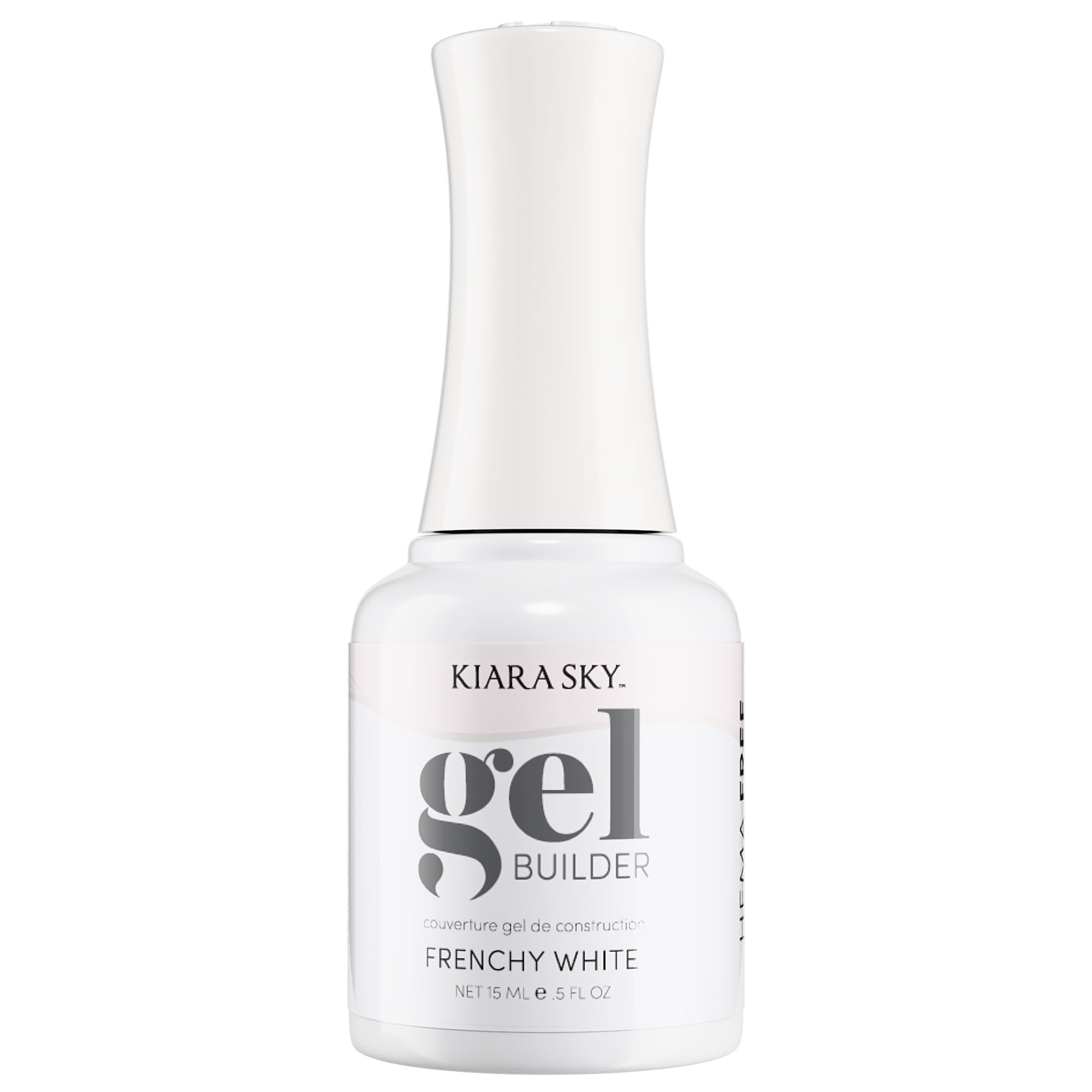 KIARA SKY Hema-Free Builder Nail Gel – Frenchy White, 0.5 Fl oz