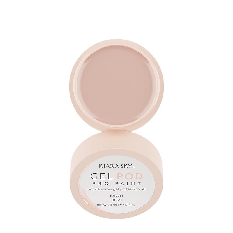 KIARA SKY Gel Paint Pod in Beige – 0.17 fl oz for Nail Art | Base Layer & Intricate Details