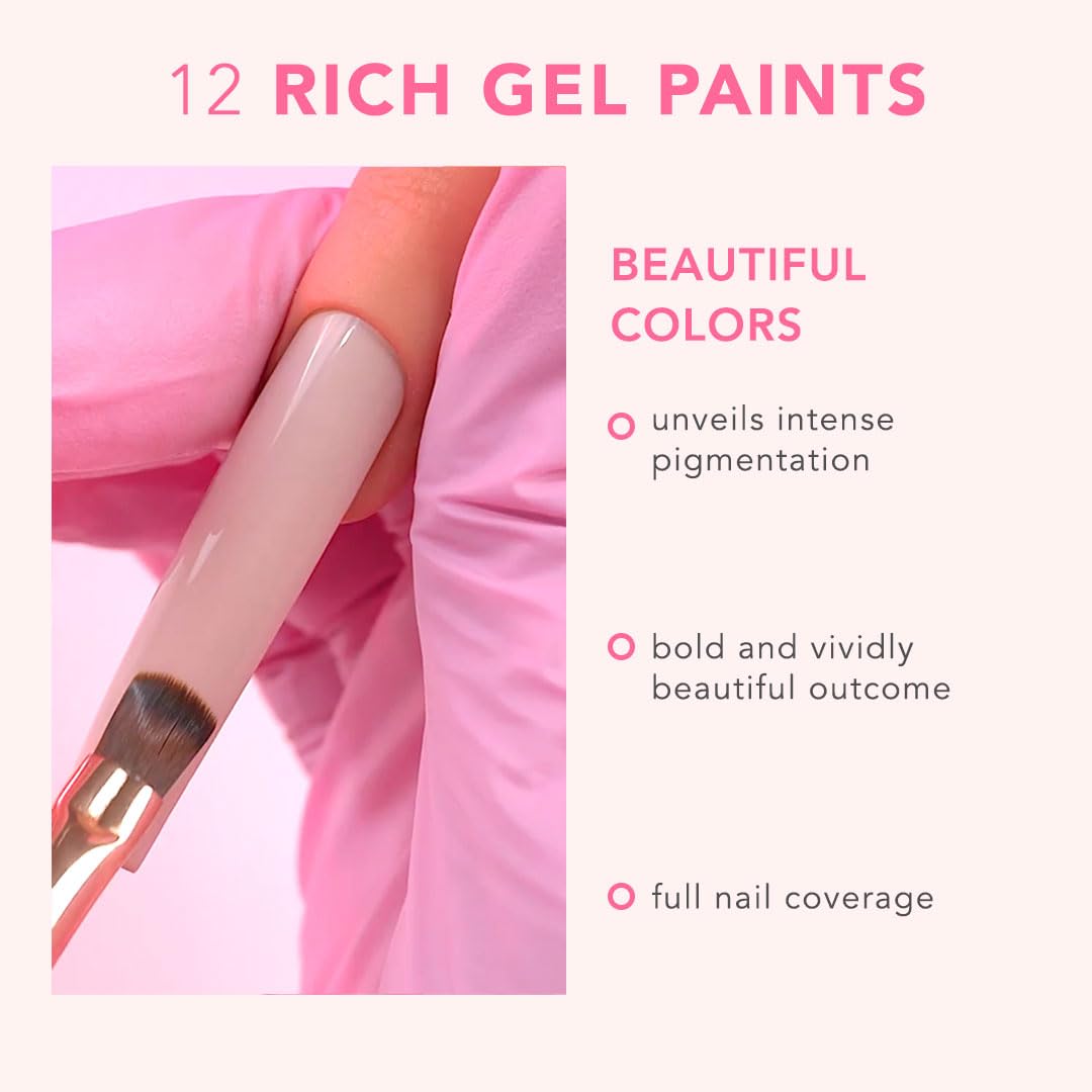 KIARA SKY Gel Paint Pod in Beige – 0.17 fl oz for Nail Art | Base Layer & Intricate Details