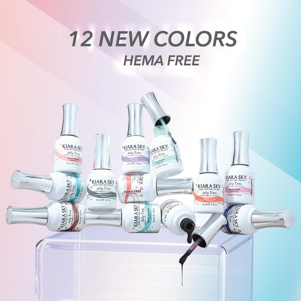 KIARA SKY Jelly Tints Polar Opposites Gel Polish 15ml – HEMA-Free