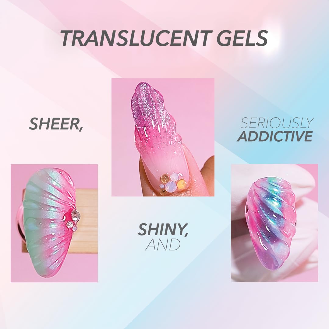 KIARA SKY Jelly Tints Heat Stroke Neon Pink Gel Polish | One-Coat Coverage
