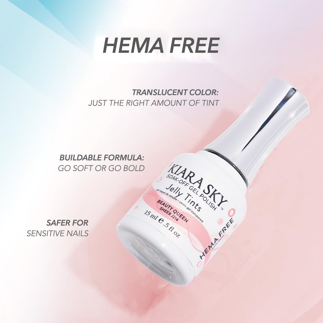 KIARA SKY Jelly Tints Polar Opposites Gel Polish 15ml – HEMA-Free