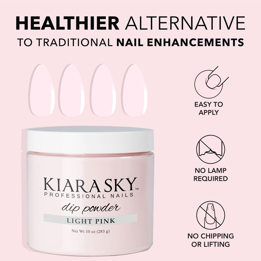 Kiara Sky Dip Powder Essentials 10 oz Refill – Light Pink